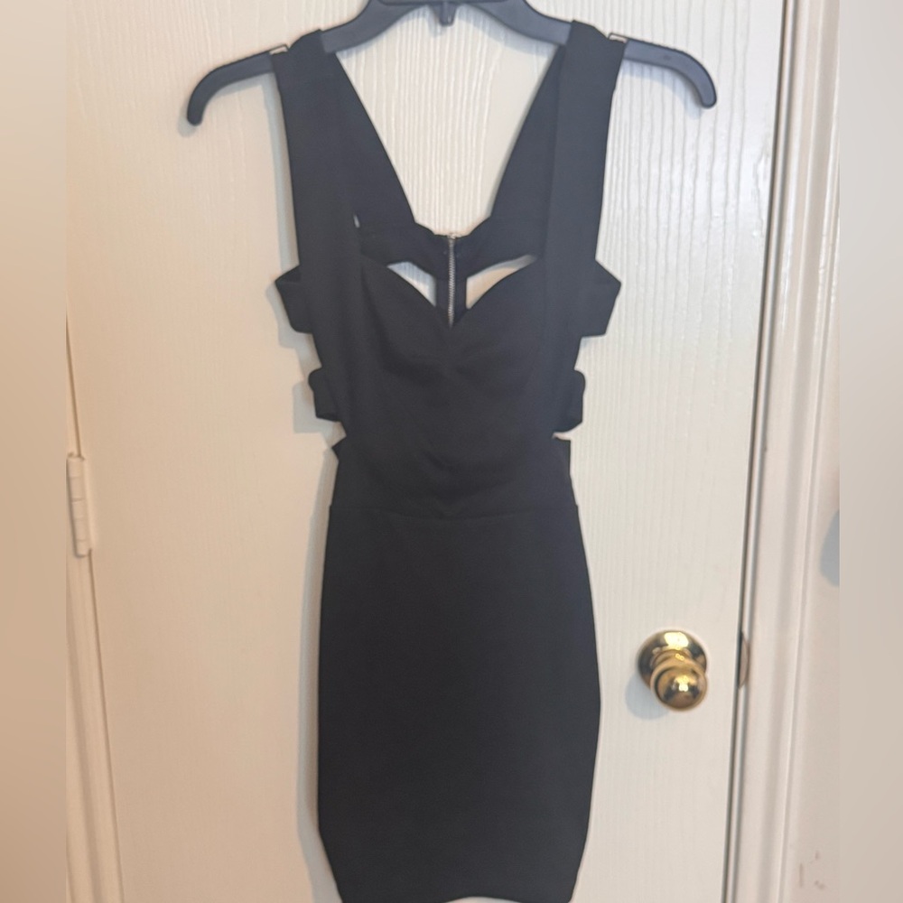 Forever 21 Black Halter Bodycon Dress